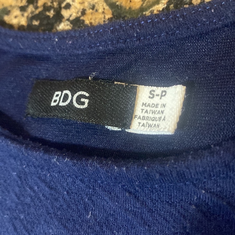 BDG royal blue shoulder cap mid thigh dress